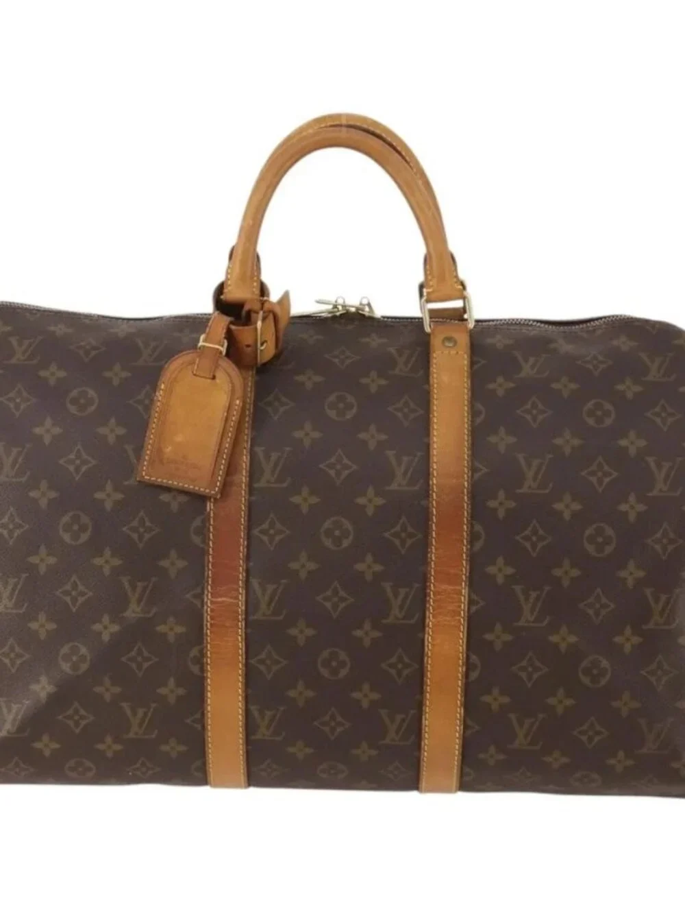 LOUIS VUITTON Monogram Keepall 50 Boston Bag M41426 LV Auth bs34957